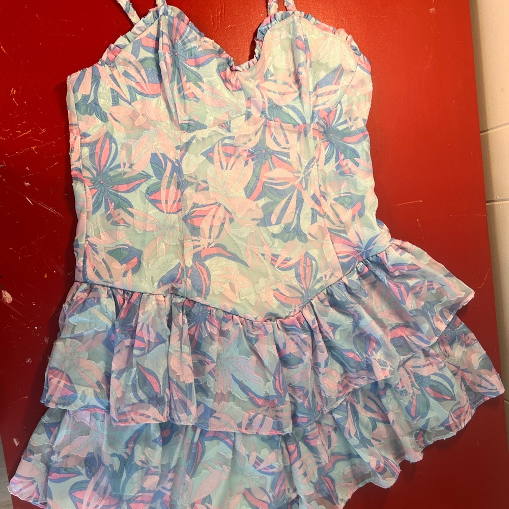 Colorful target dress